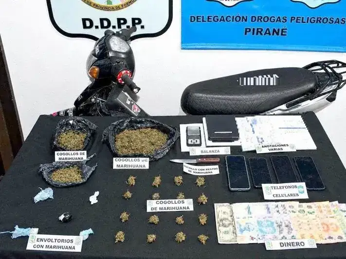 Detuvieron a un traficante de drogas
y secuestraron marihuana para 463 dosis