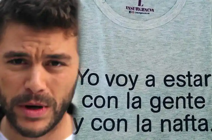 Las polémicas frases de Juan Monteverde ya se hicieron remera