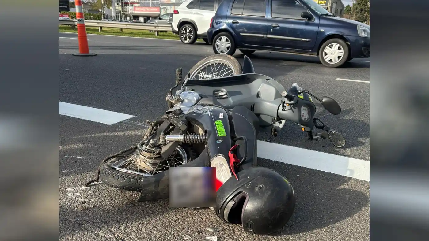 El accidente ocurrió a la altura del kilómetro 40.5 de la autopista.