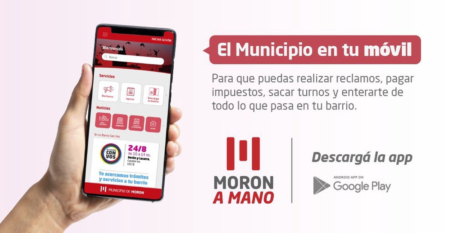 Morón lanzó su App: ¿Qué servicios ofrece?