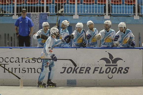 Con otro gol de Palanga, Argentina está en semifinales del Pool B