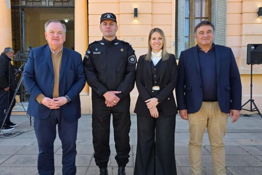 El senador Michlig encabezó la asunción del nuevo Jefe de la Unidad Regional XIII de San Cristóbal.