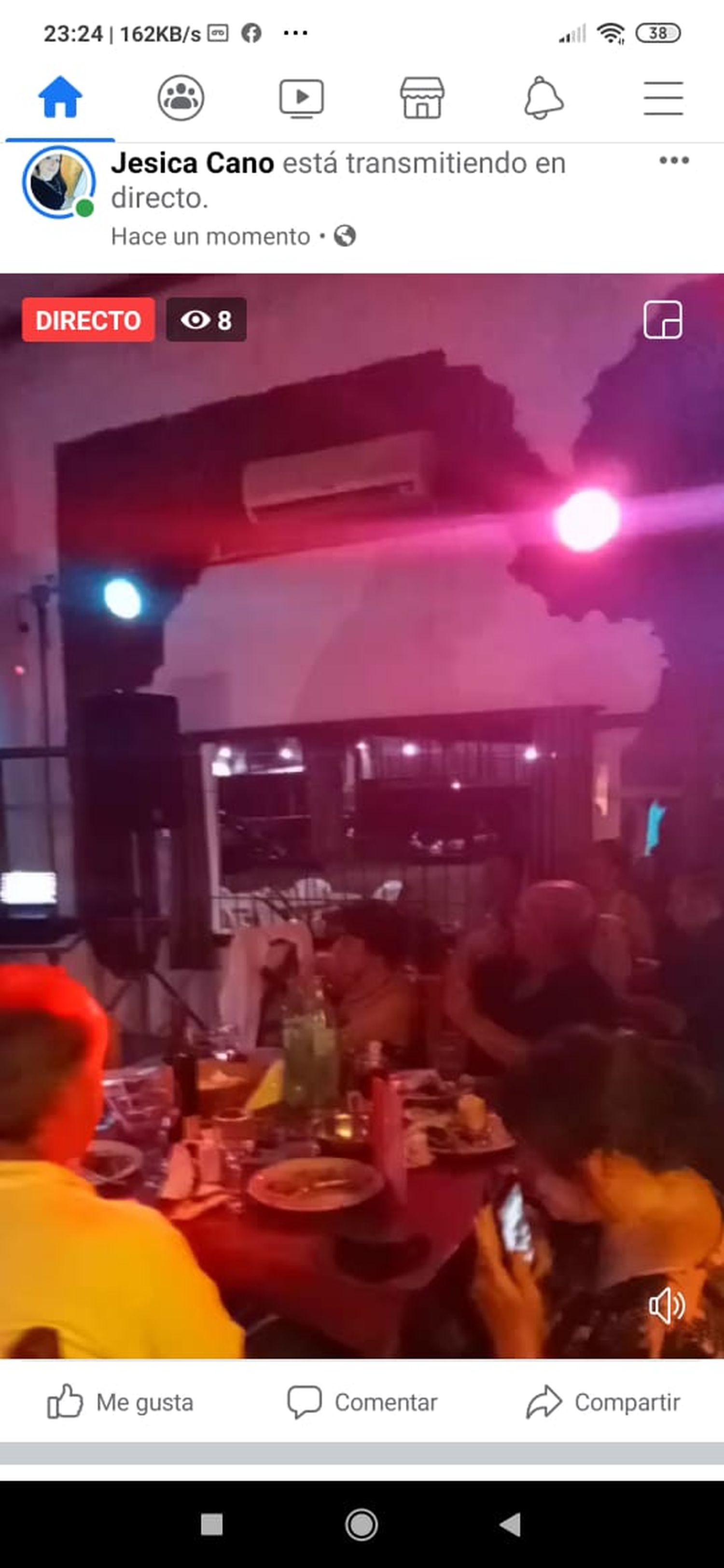 La queja de Juan por un baile