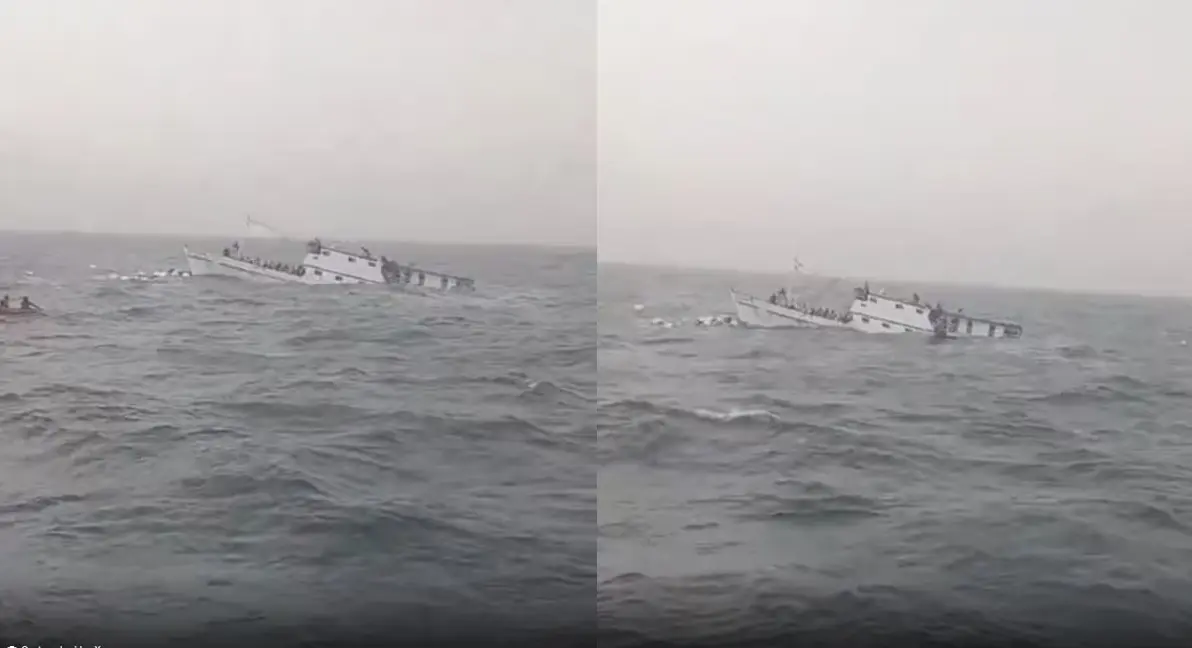 Emergencia en el pacífico colombiano: SE HUNDE BARCO CON MÁS DE 30 PERSONAS A BORDO (Video)