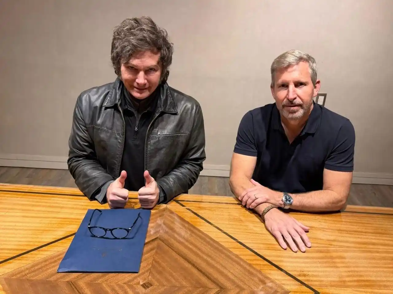 Milei junto a Frigerio