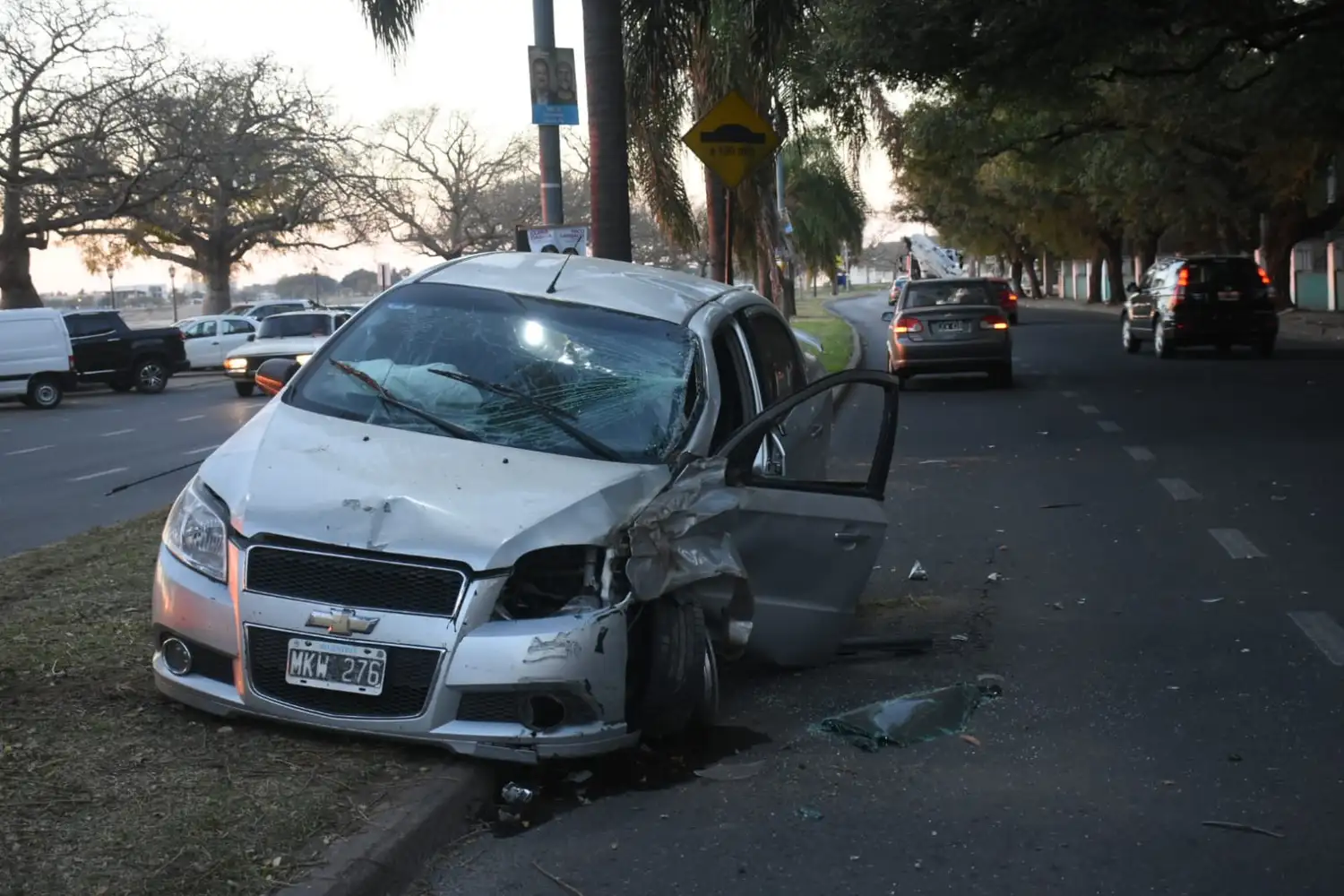 Un policía chocó en la costanera santafesina