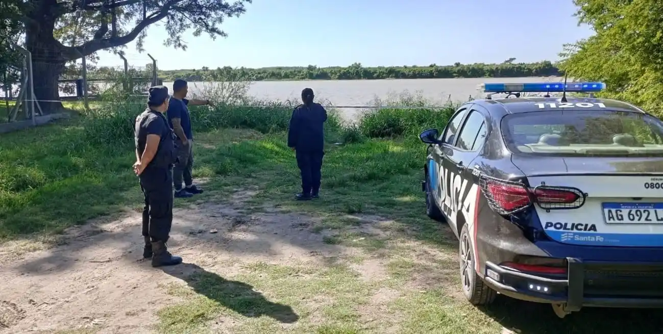 Personal policial preservó la escena, para evitar la posible alteración de evidencias. Archivo: El Litoral.