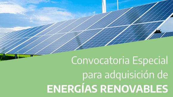 Se lanzó una convocatoria abierta para empresas que apuesten por las energías renovables