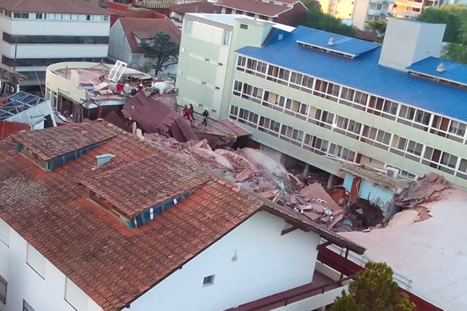 Derrumbe en Villa Gesell: la obra no contaba con la autorización municipal