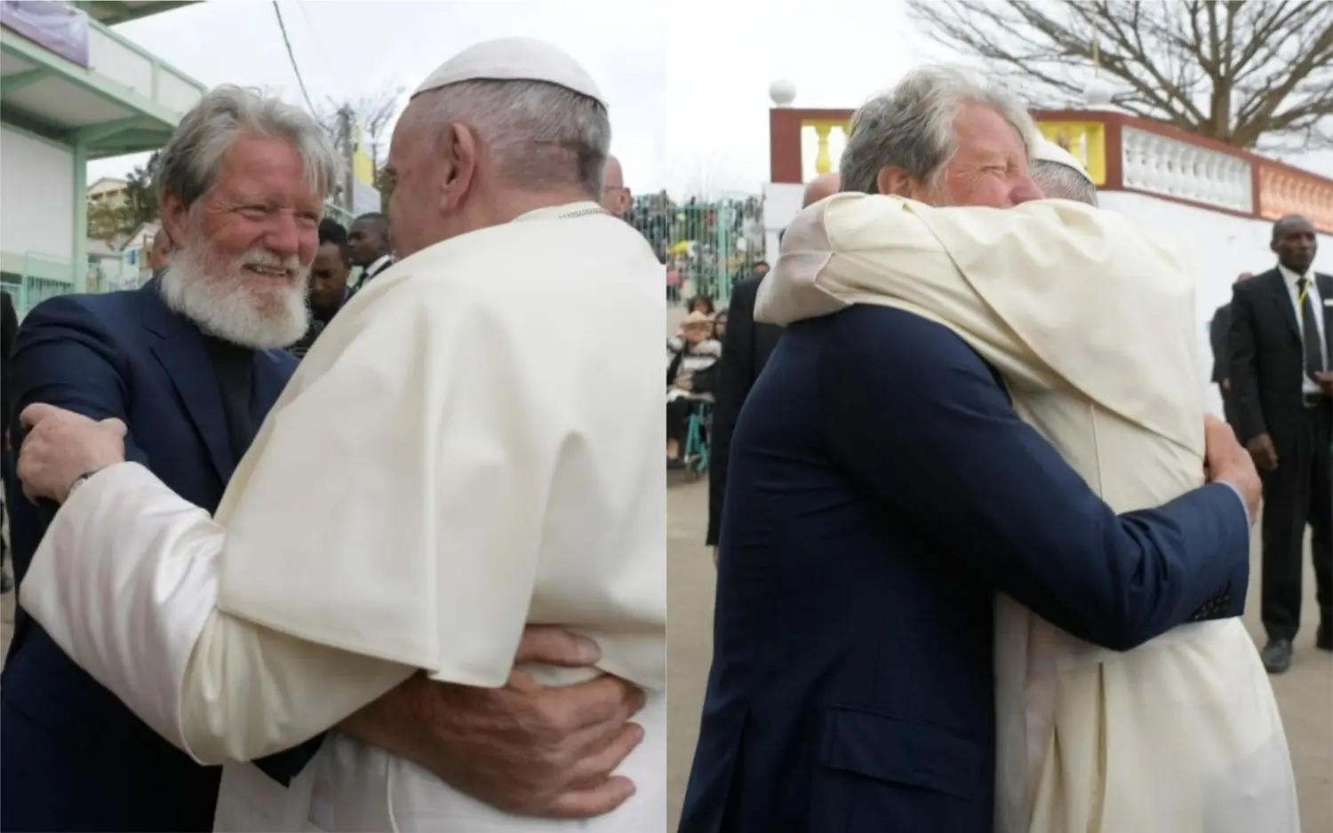 Así fue el histórico encuentro entre el Papa Francisco y el cura bonaerense Pedro Opeka