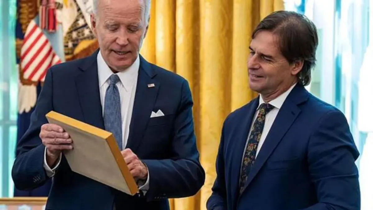 ¡HABLARON MÁS DE UNA HORA! Biden elogió a Lacalle Pou por «su defensa de principios de las libertades fundamentales en Venezuela»