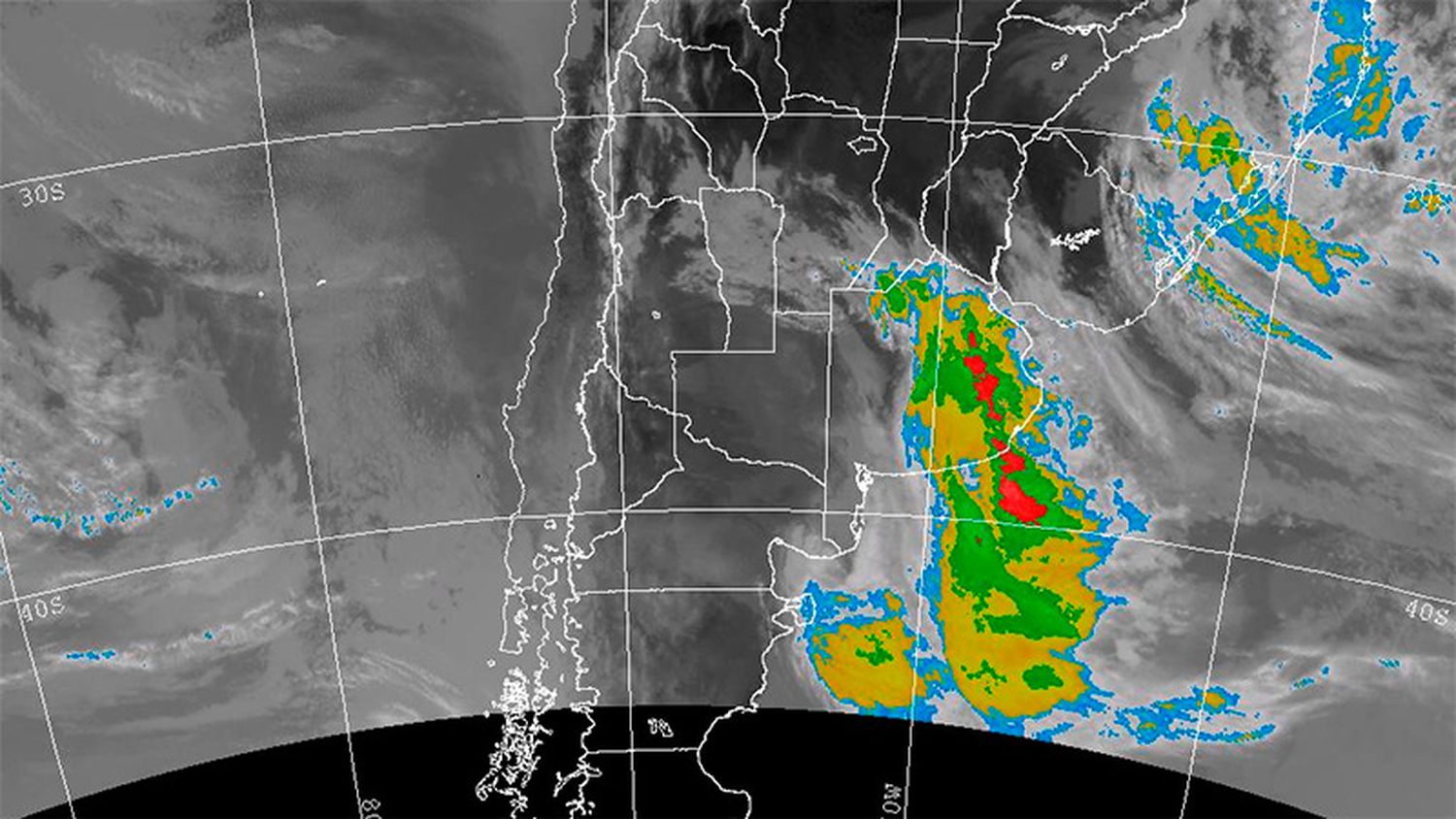 Alerta por tormentas intensas para una zona de Entre Ríos y otras provincias