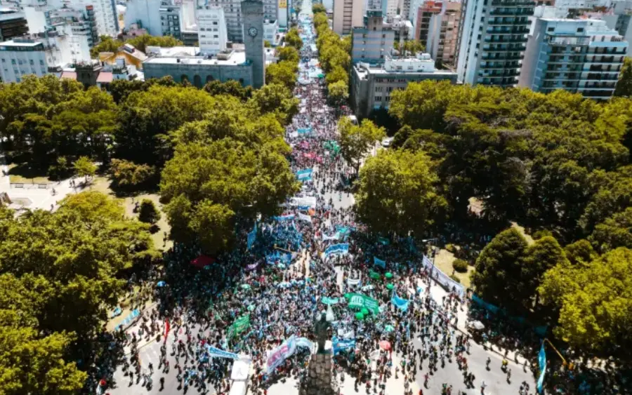El paro en Mar del Plata | Foto @fori.drone