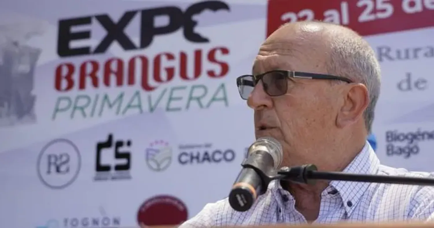 Carlos Castagnani, de visita en el Chaco.