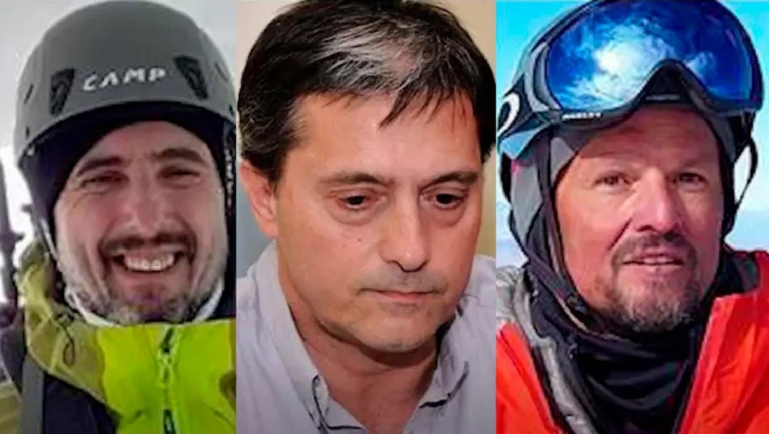 Tres andinistas argentinos