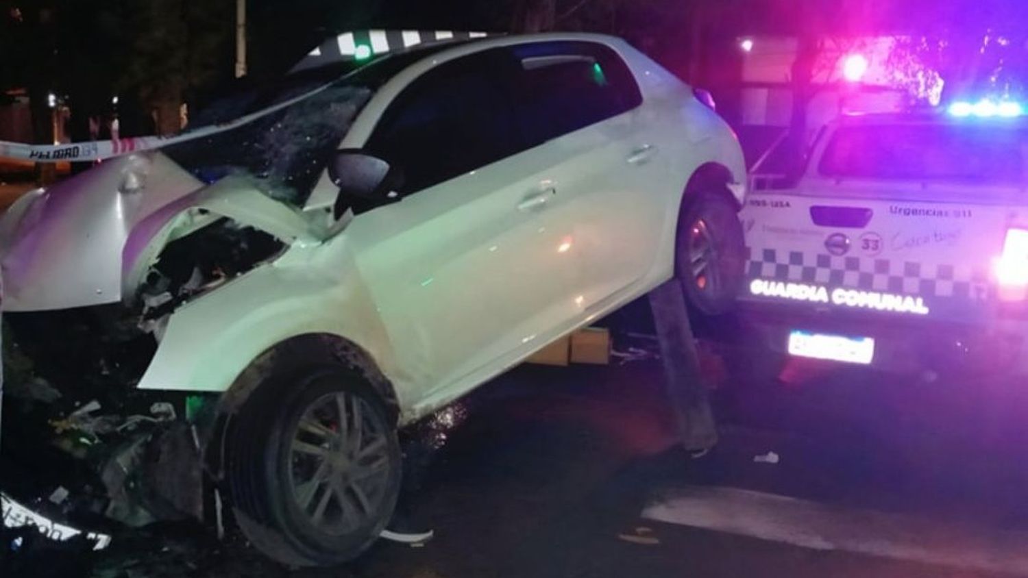 Un patrullero municipal de Florencio Varela fue embestido mientras atendía otro accidente en la Ruta 36 y hay 6 heridos