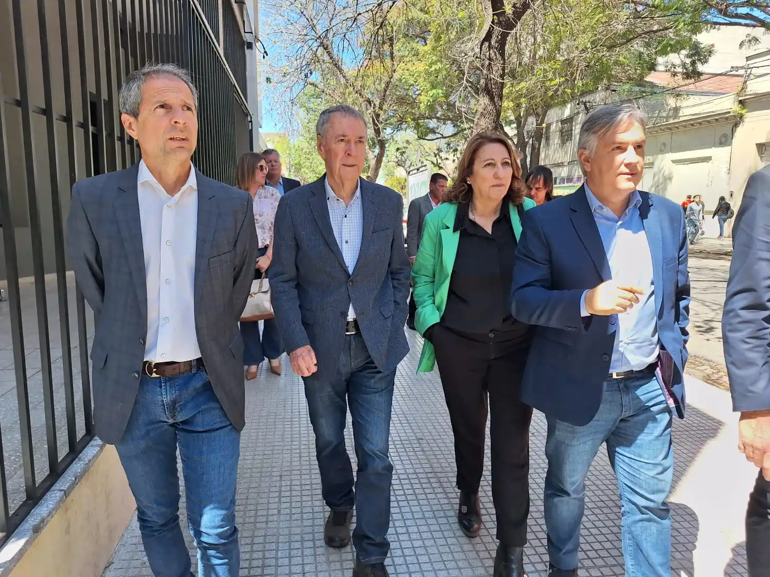 Bernarte acompañó a Schiaretti en su recorrido de campaña por Santa Fe