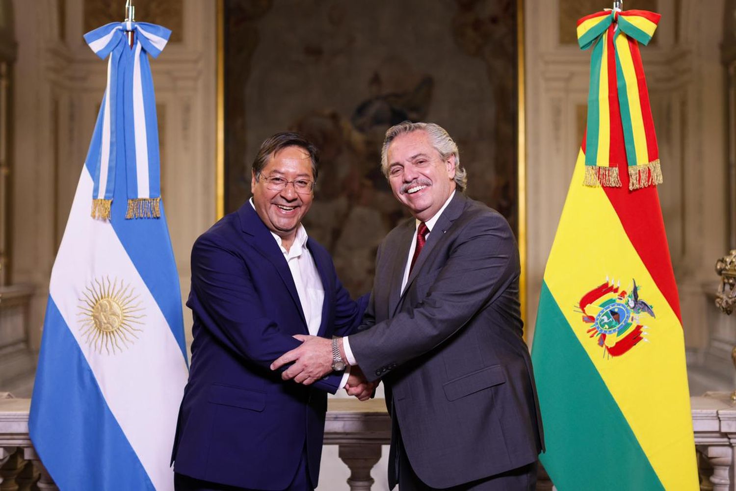 Alberto Fernández en Bolivia para inaugurar obra de conexión eléctrica
