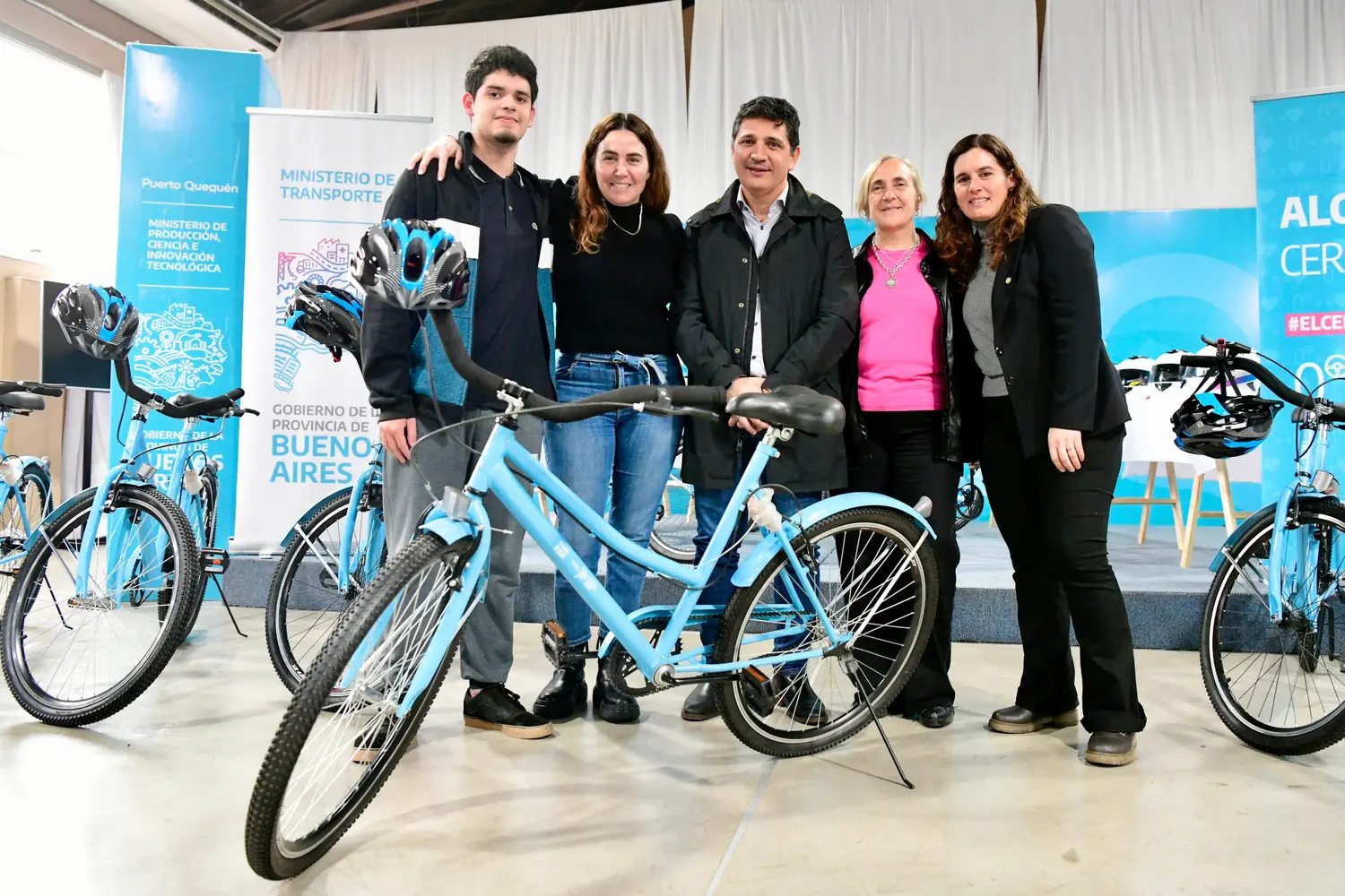 El ministro Marinucci, con Jimena López en Necochea