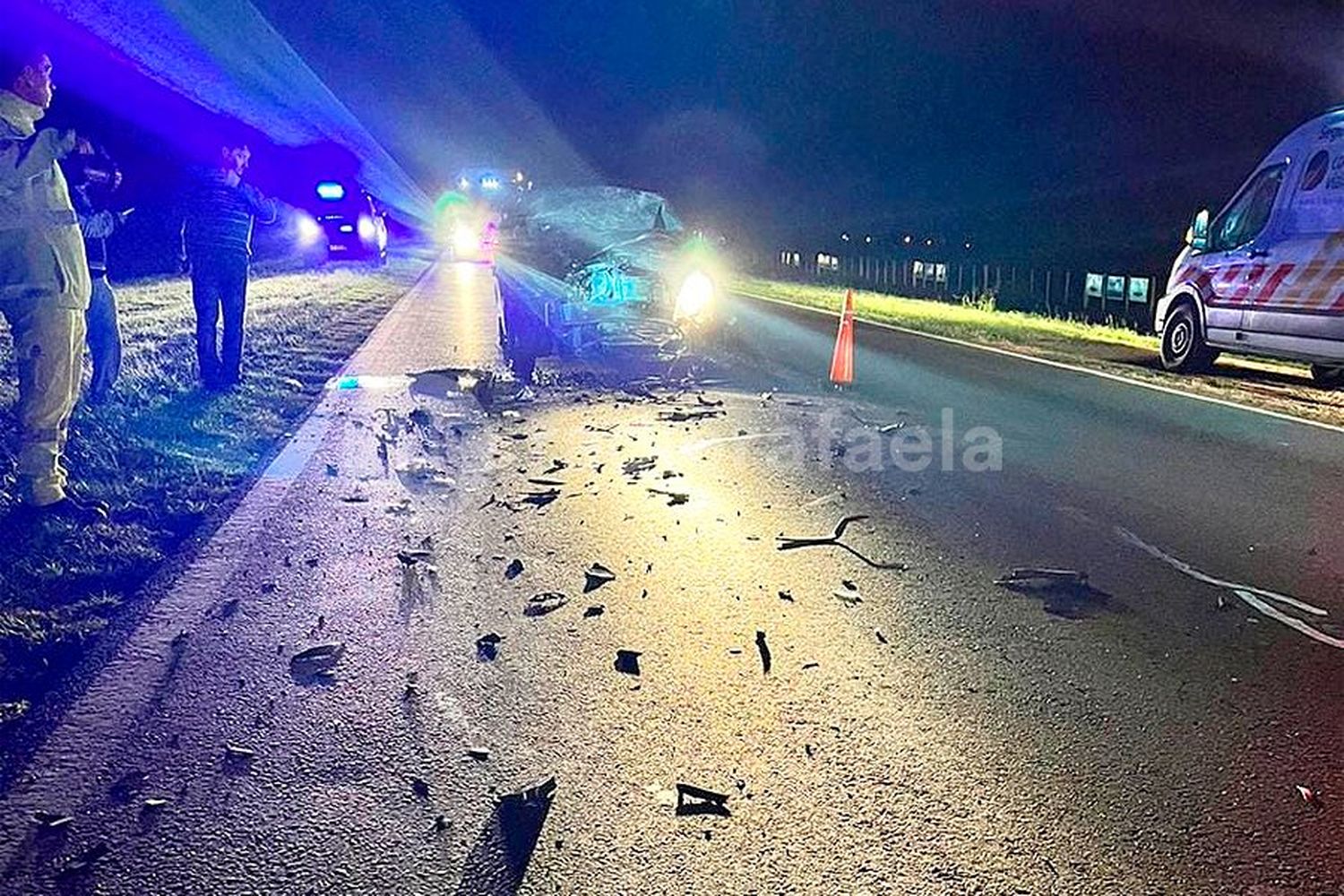 Esta madrugada: fuerte accidente en la Ruta Nacional 34 terminó, afortunadamente, sin heridos