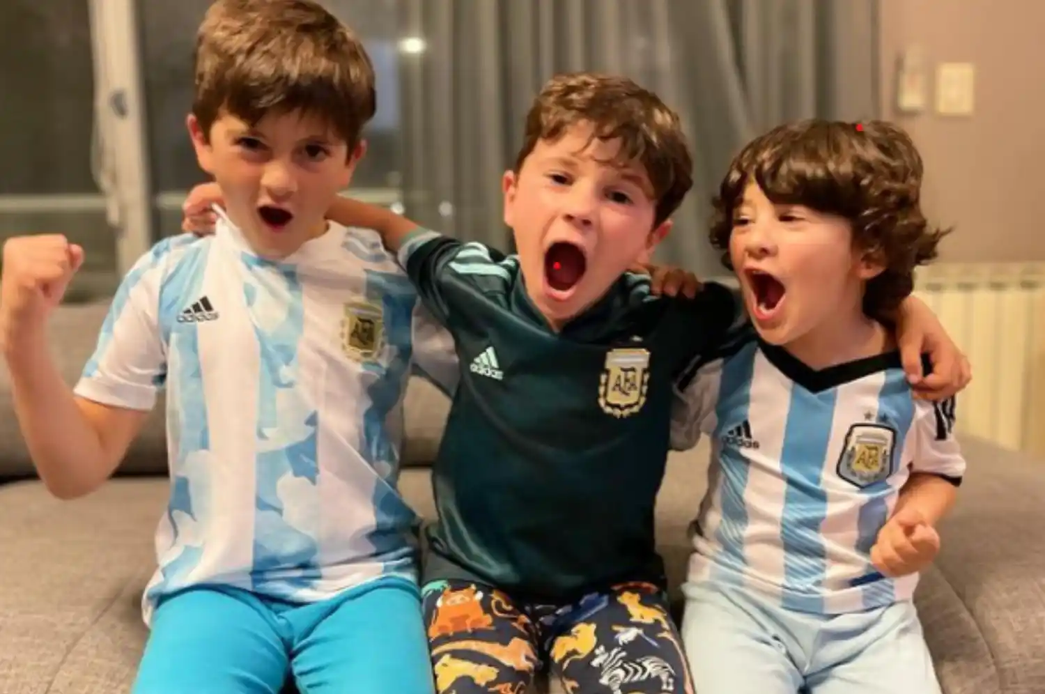 El mensaje de Antonela y sus hijos para Messi