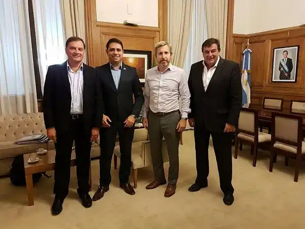 En Casa Rosada, Davico se reunió con Frigerio para hablar de política y obras