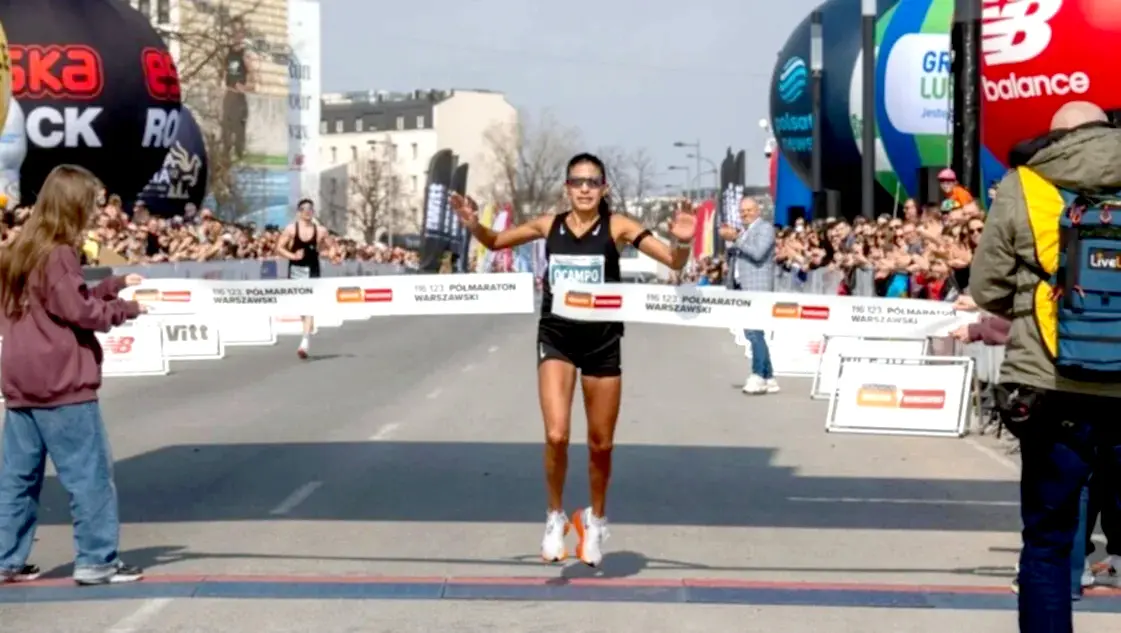 Ocampo viene de ganar el medio maratón de Varsovia. Fotos: CADA