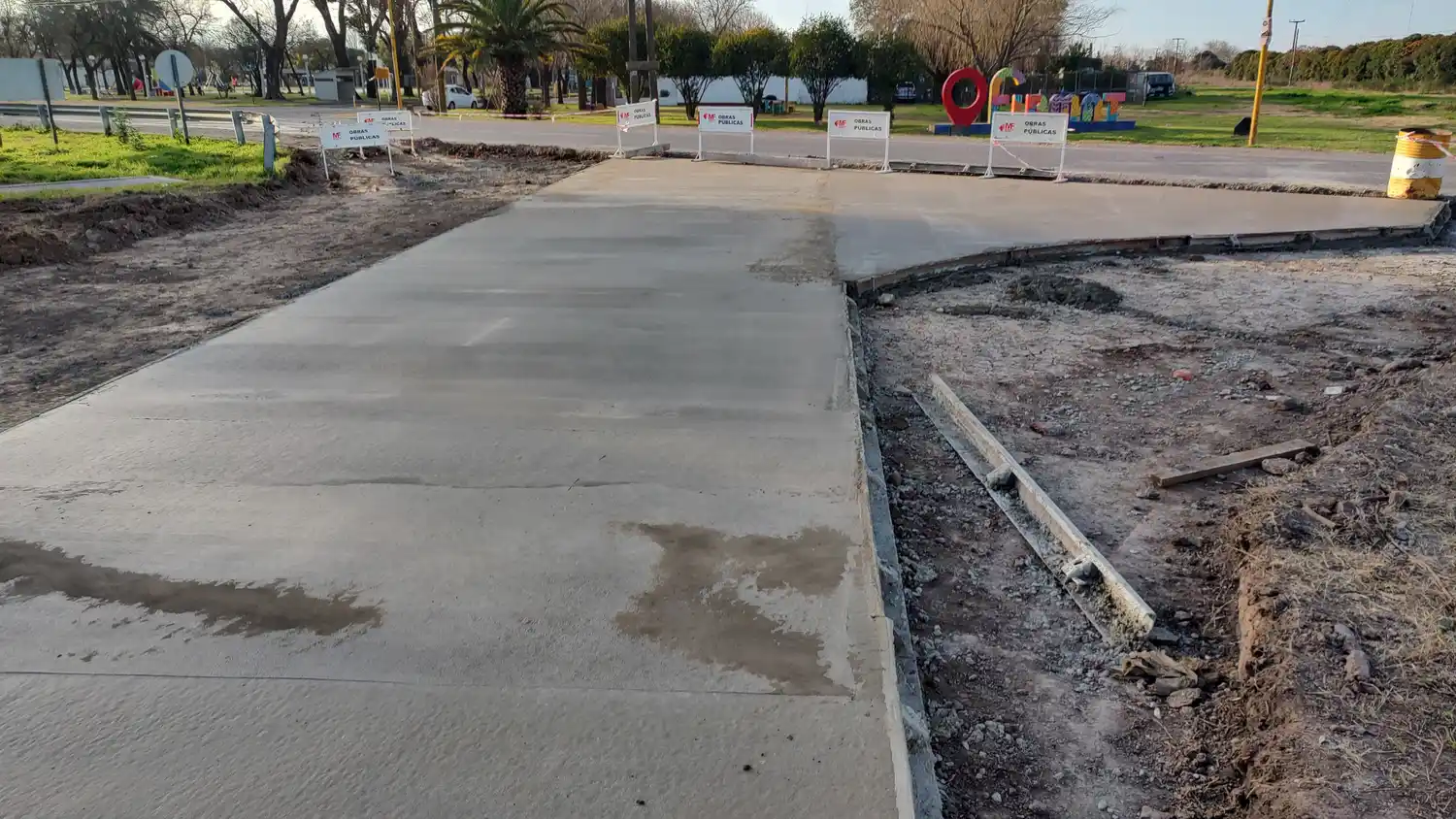 Satisfacción de las autoridades por el avance de obra.