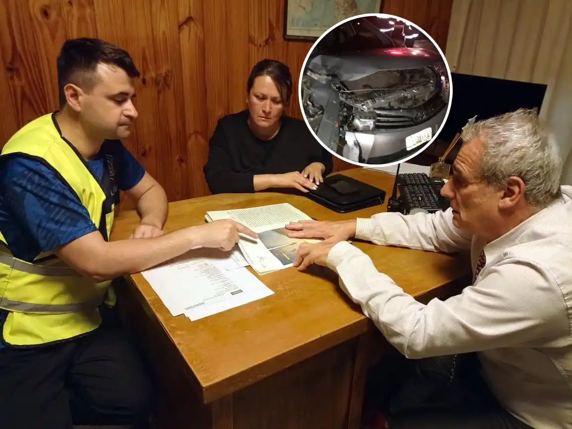 Se realizó la reconstrucción del accidente entre un auto y tres motos