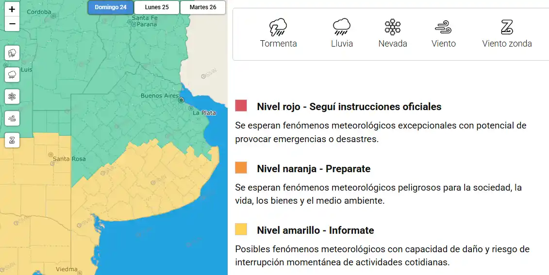 Se vuela todo: ráfagas de 70 km por hora