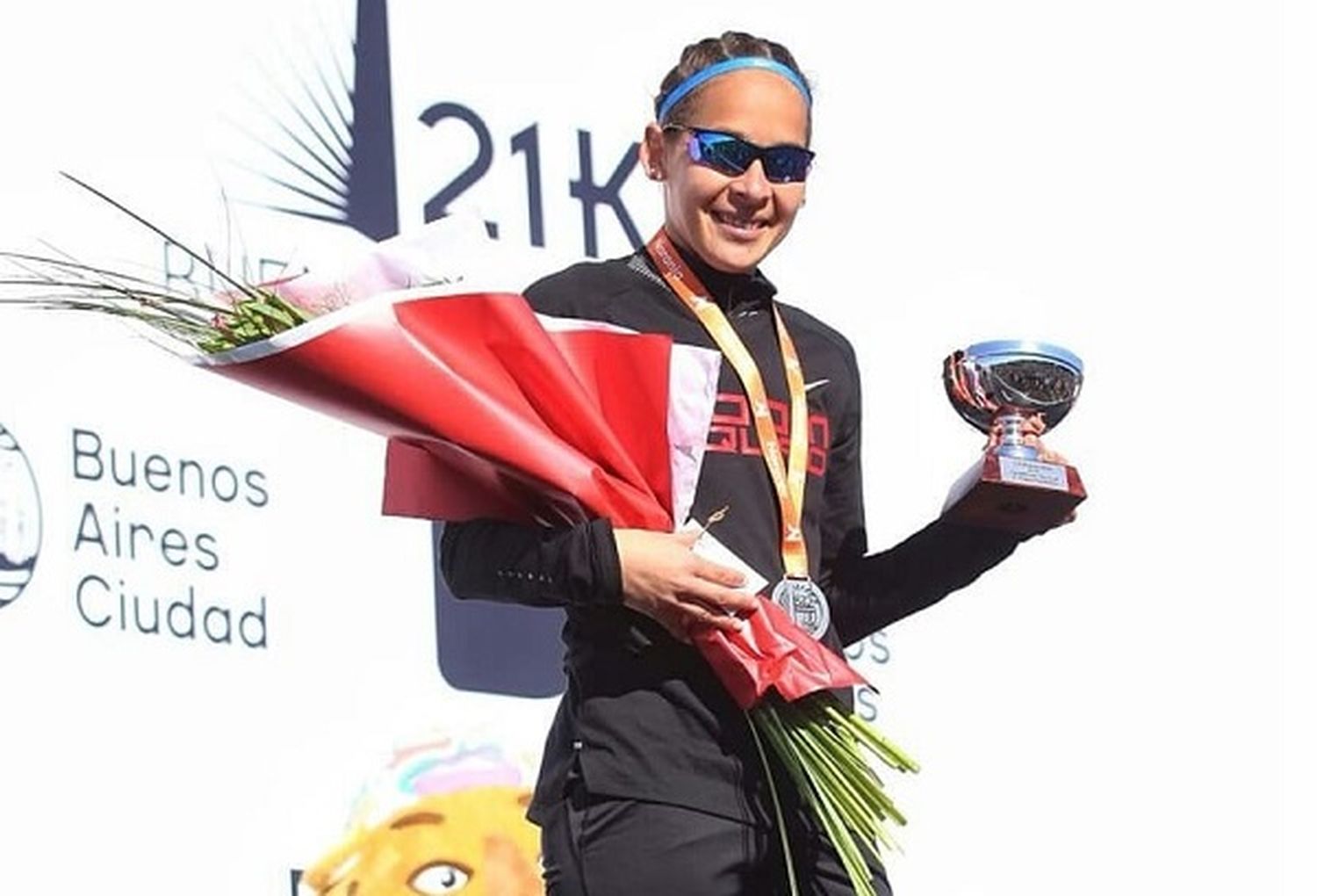 María Luz Tesuri fue subcampeona argentina en los 21K de Buenos Aires