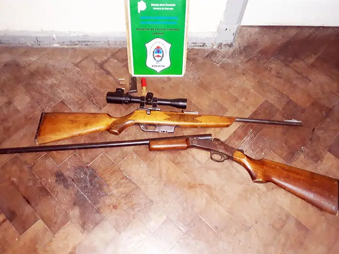 Un jubilado denunció amenazas y la policía secuestró armas largas