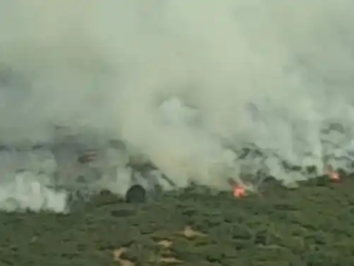 Los incendios en la Patagonia argentina se intensifican. Foto: Gentileza.