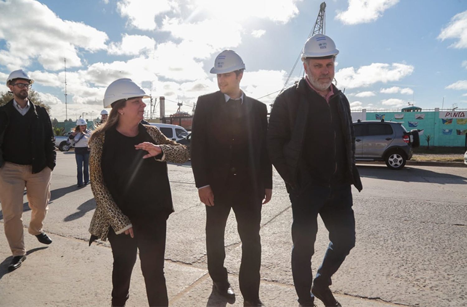 Lucero recorrió obras y destacó inversiones en el puerto de Mar del Plata