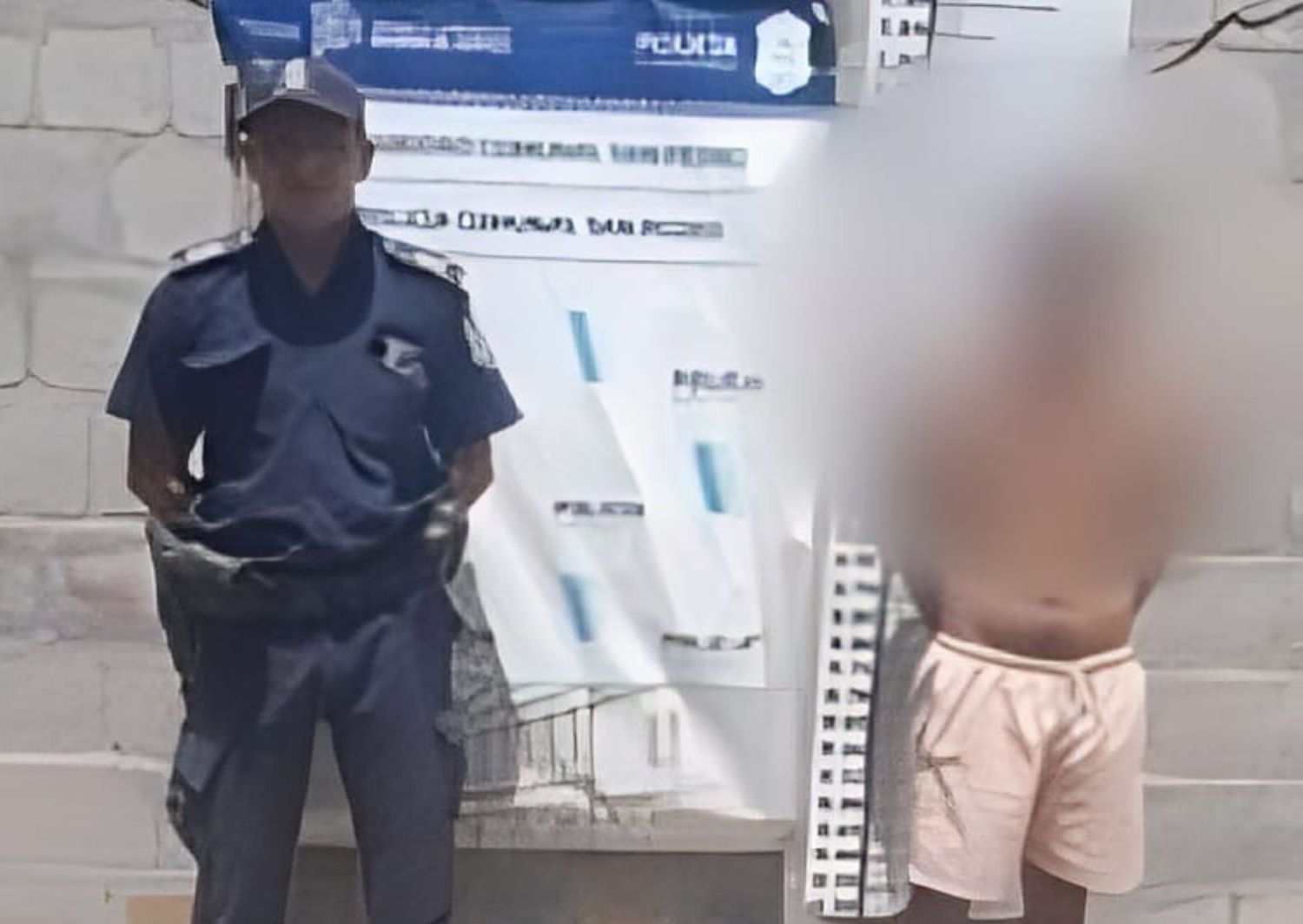 Joven de 24 años aprehendido por amenazar a su familia
