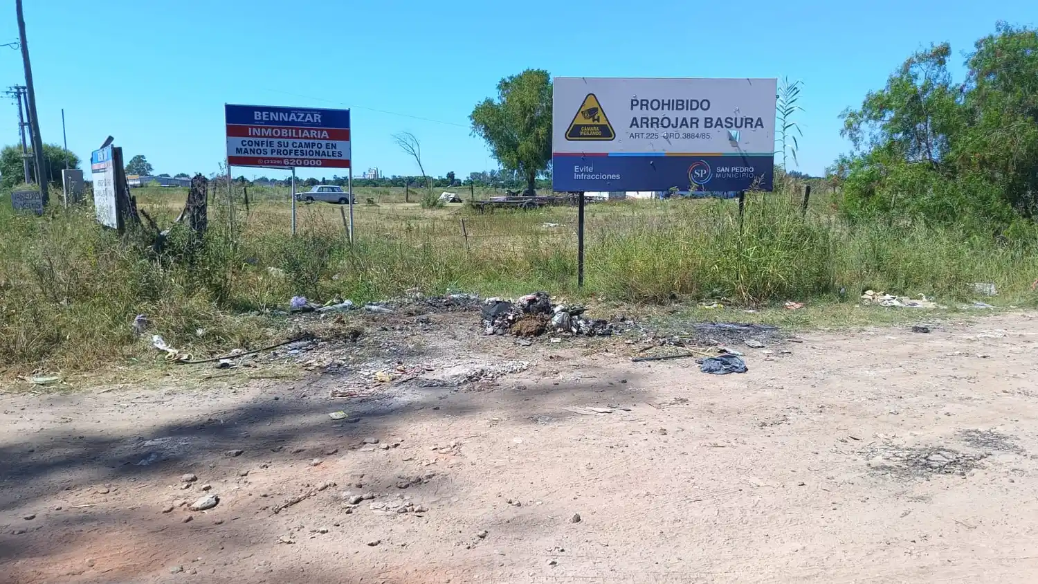 El canasto había sido colocado en noviembre de 2025.