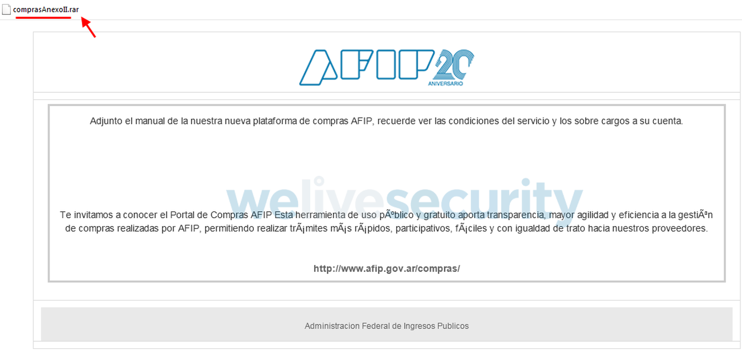 Advierten por un intento de estafa a través de un falso mail de la AFIP