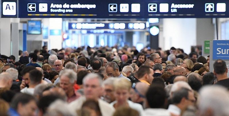 Vuelos demorados en Ezeiza por la tormenta