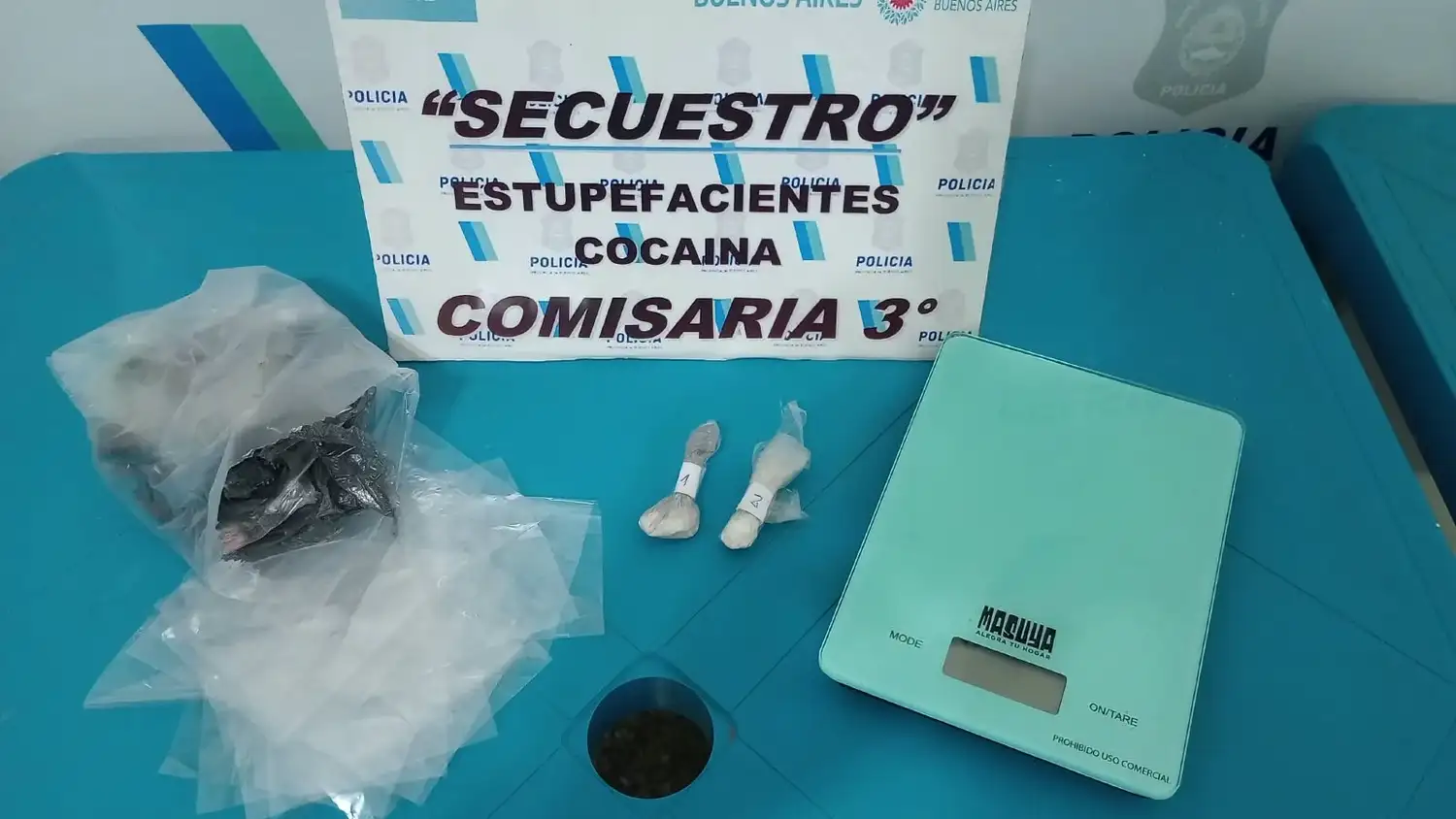 secuestro de drogas