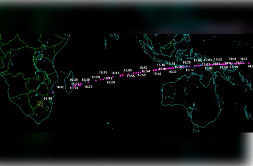Video: el momento en el que un asteroide se desintegra sobre África luego de ser descubierto