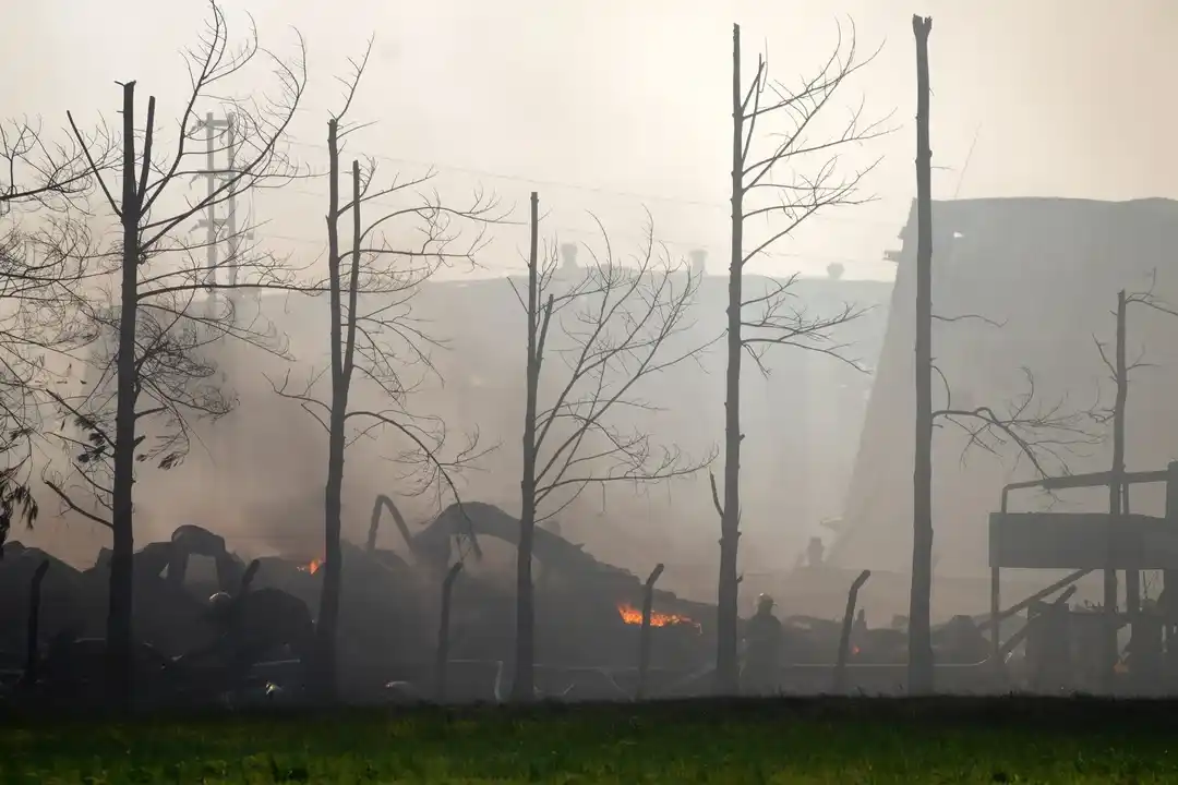 Explosión en el Polígono Industrial Spegazzini, en Ezeiza.