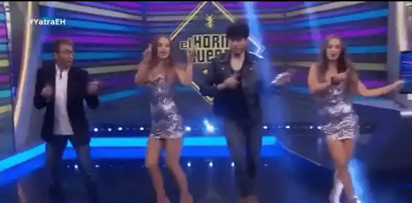 Sebastián Yatra hace el baile del challenge al que se sumó Daniela Álvarez. Foto: Instagram