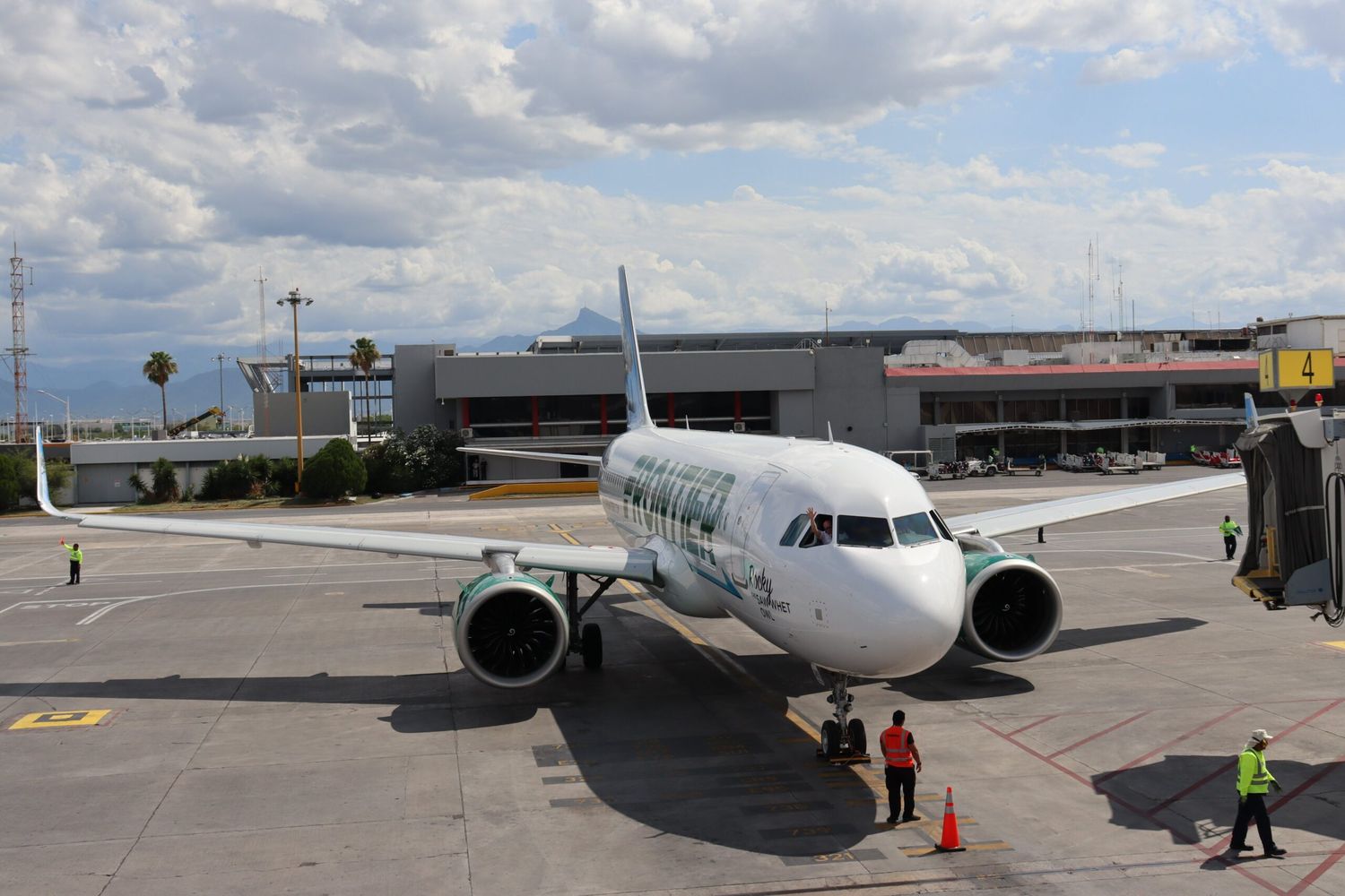 Frontier Airlines began flights to Monterrey