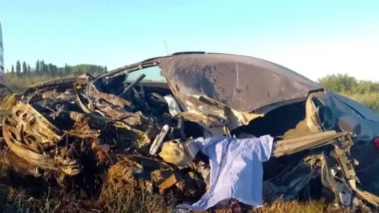 Camioneros necochenses sufrieron heridas en trágico choque frontal