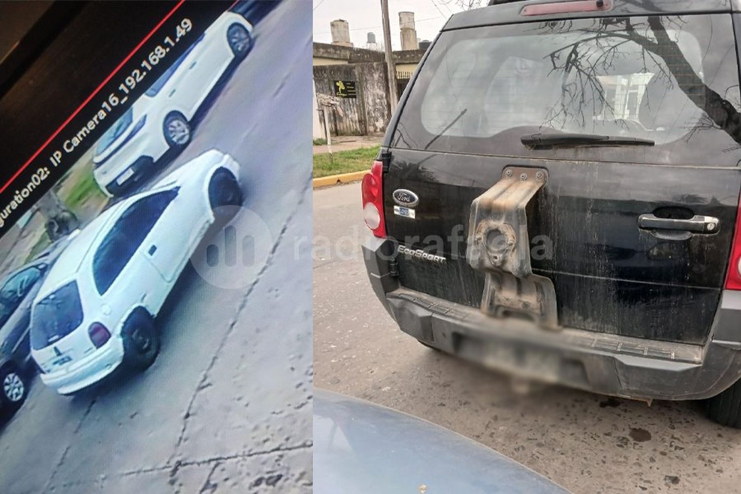 A plena luz del día, robaron la rueda auxiliar de una camioneta que estaba estacionada frente al Hospital