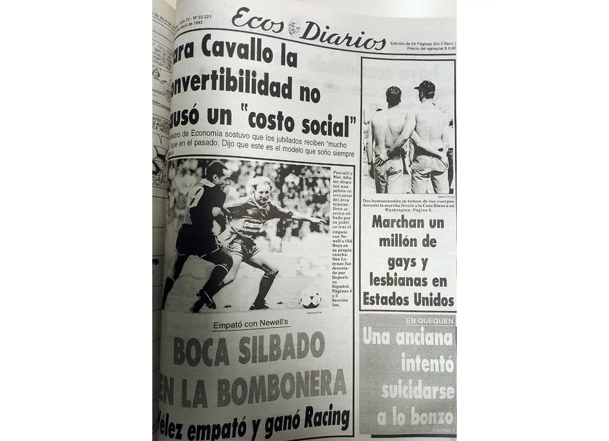 Lunes 26 de abril de 1993