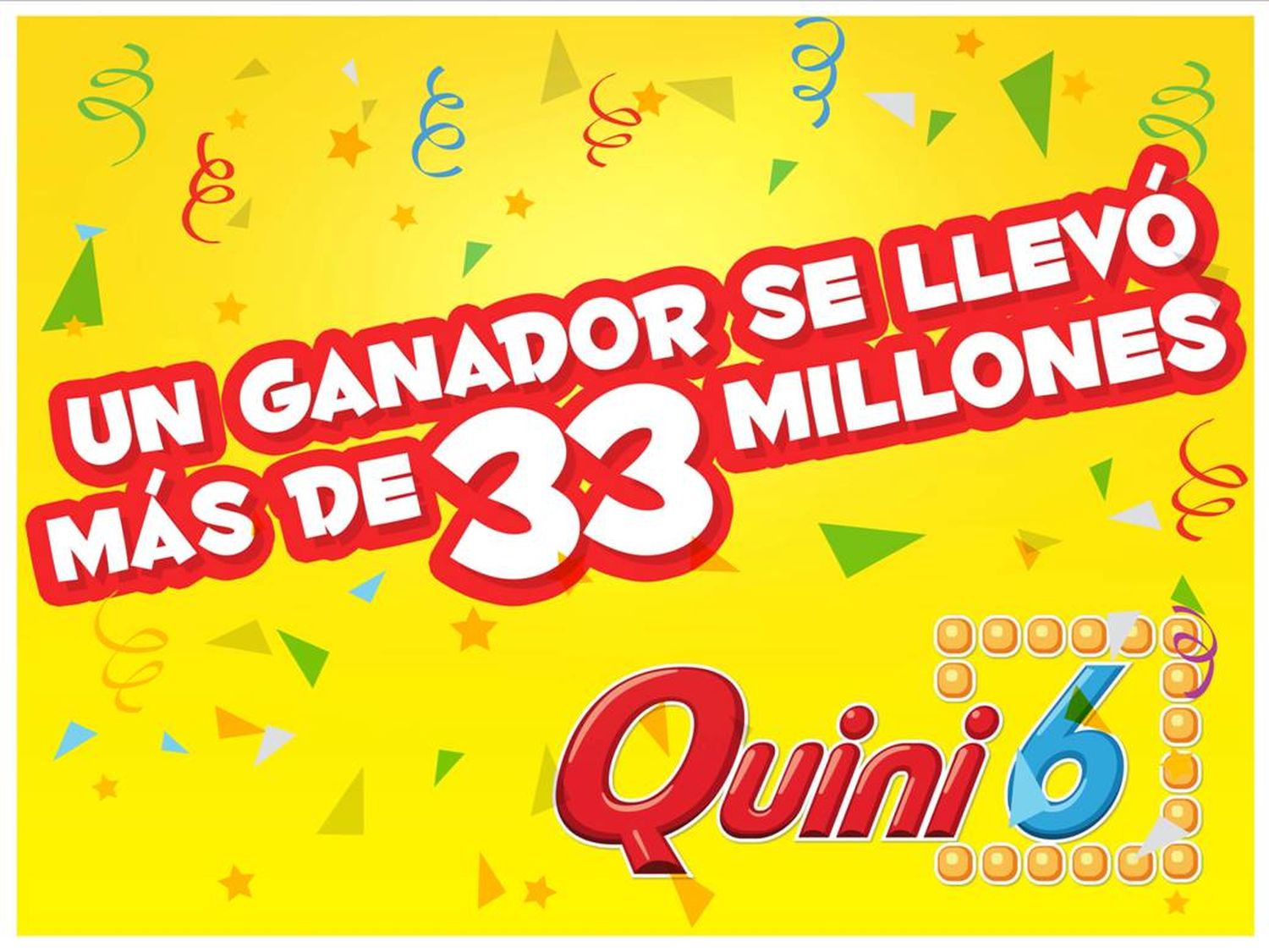 Quini 6: Un ganador se llevó más de 33 millones