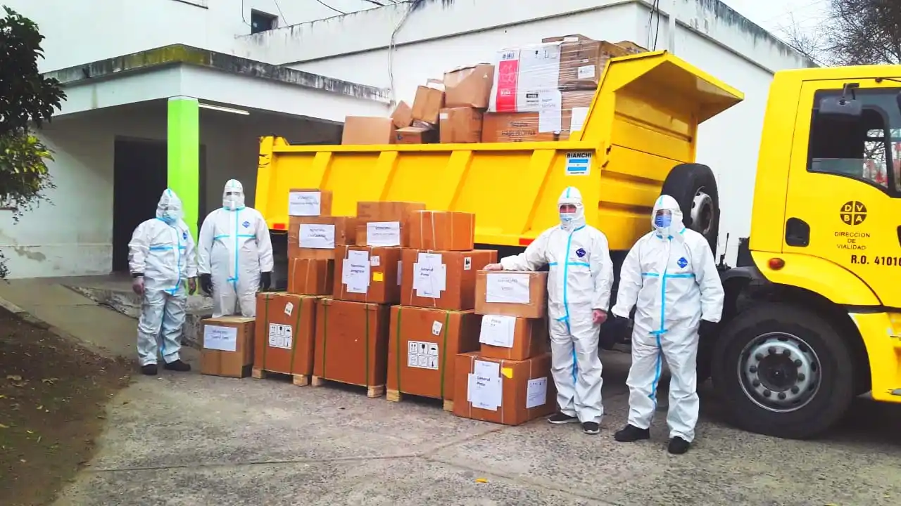 Coronavirus: Vialidad llevó a cabo más de 600 viajes para distribuir insumos en toda la Provincia