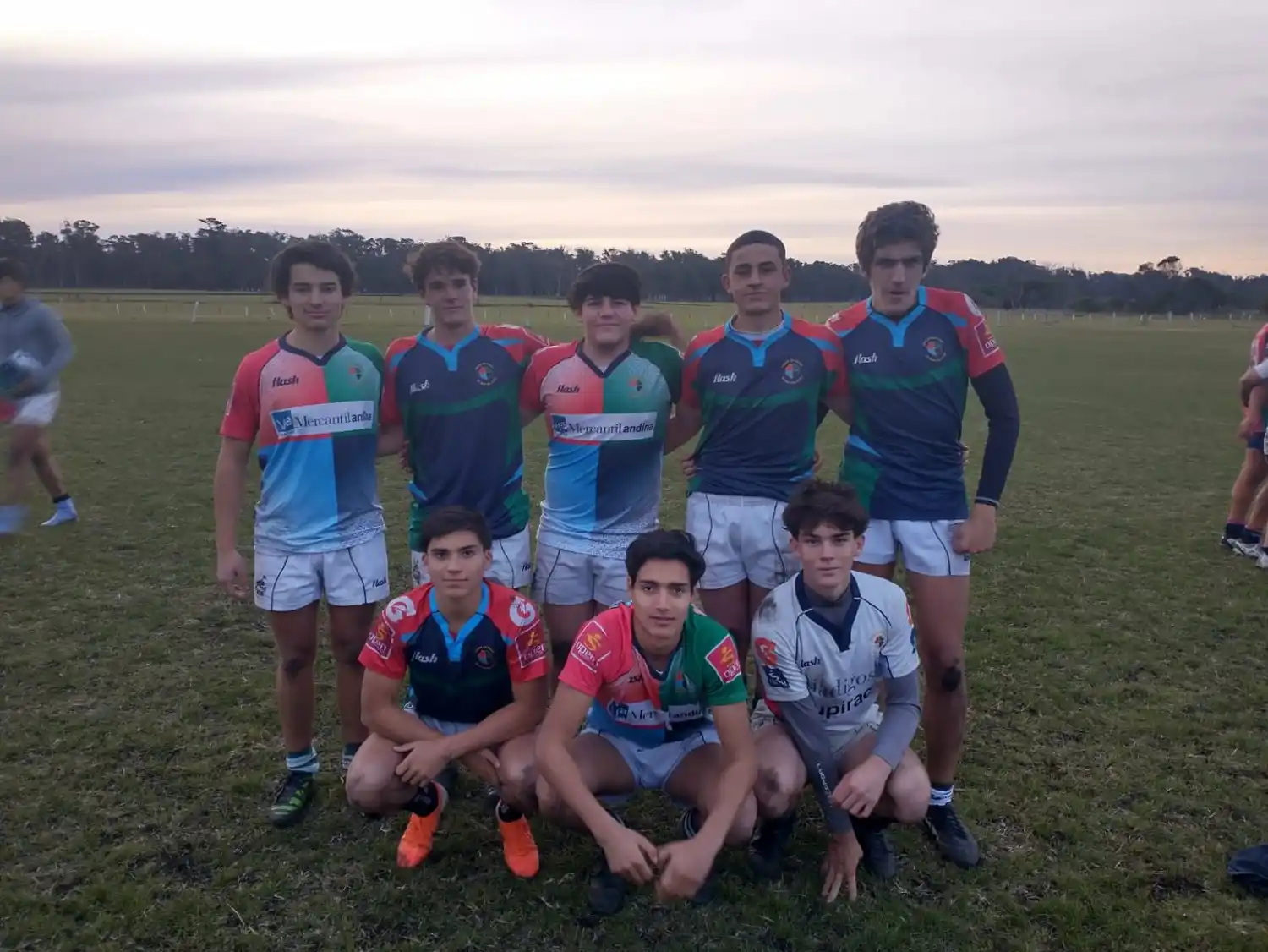 Los jugadores de Los Cardos que participaron del Trial.