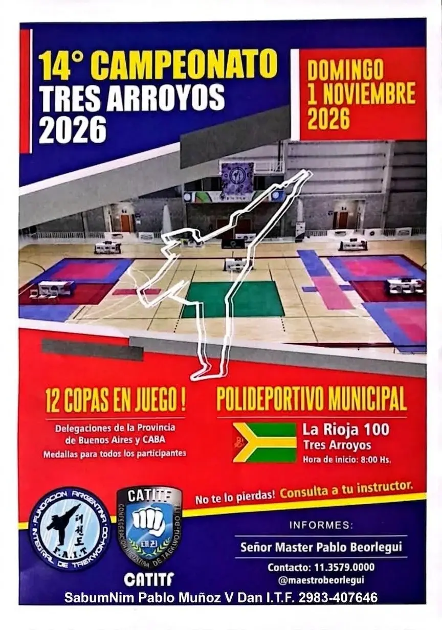 Taekwondo: Instructores se capacitaron en Buenos Aires y preparan el torneo regional en el Polideportivo